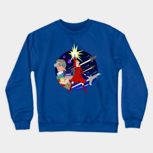 Carousel of Progress: VR Resident Flying Ace Crewneck Sweatshirt